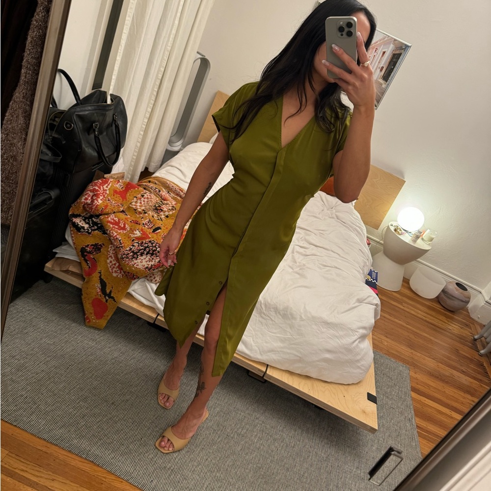 Monki silky midi dress